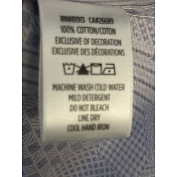 Robert Graham Shirt Mens Small Blue Geometric Long Sleeve Button Embroidered NWT - Picture 10 of 11